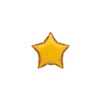 Prima 6 Pack Foil Balloon Gold Star 9"