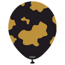Kalisan Safari Cow Black/Gold 12" Latex 25pk