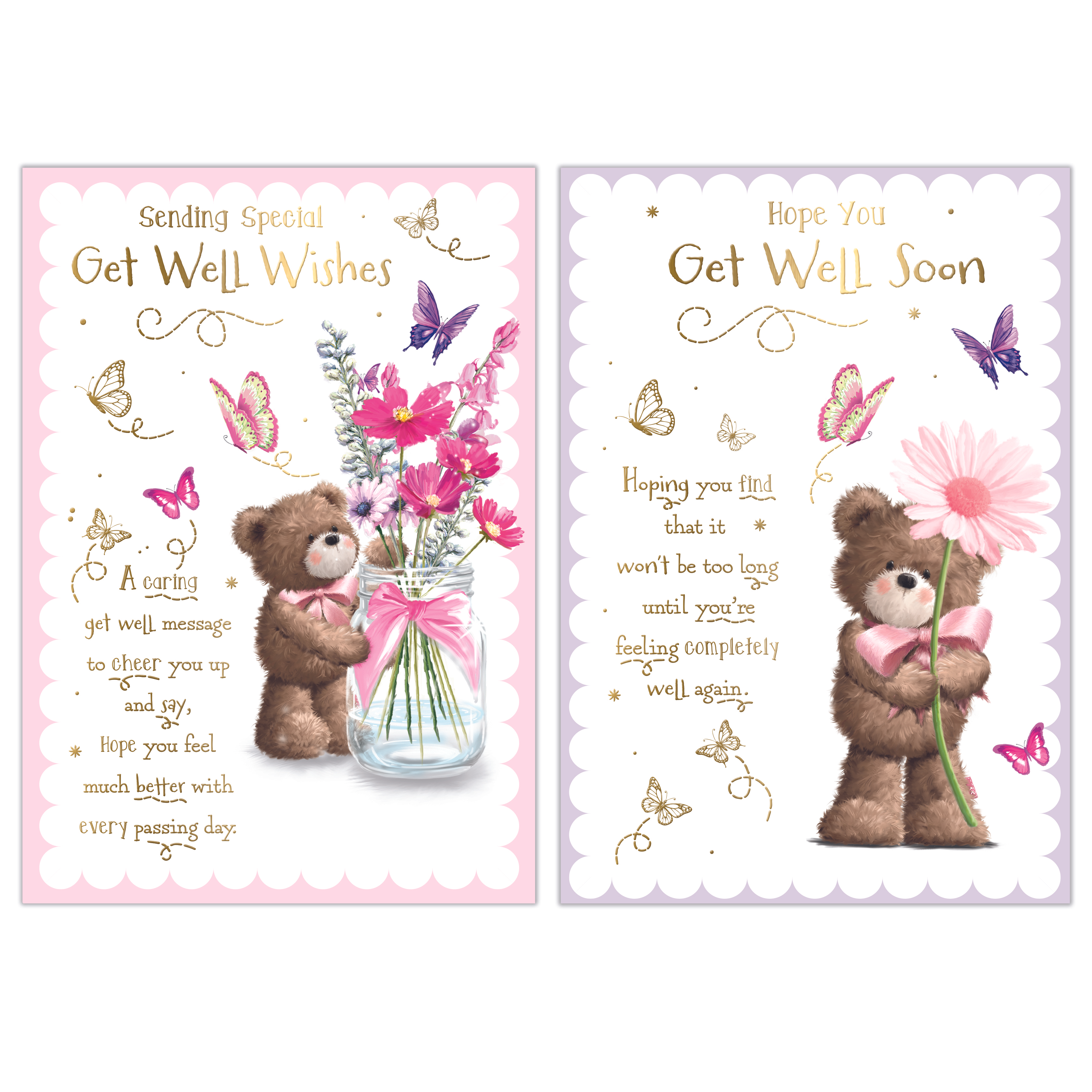 Poppyhill 12 Pack Cards C50 Get Well