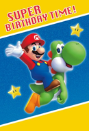 Hallmark 6 Pack Cards C32 Birthday Mario