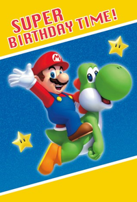 Hallmark 6 Pack Cards C32 Birthday Mario