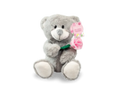 Mother's Day Bear W/Rose Grey 30cm