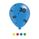 Age 30 Assorted 10" Latex Balloons 8pk
