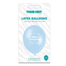 Tiger Feet Christening Male 10" Latex 6x8pk