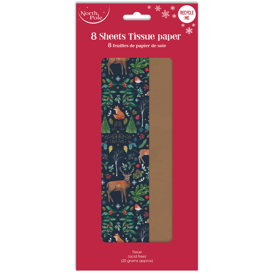 Eurowrap 8 Sheet Tissue Paper Woodland