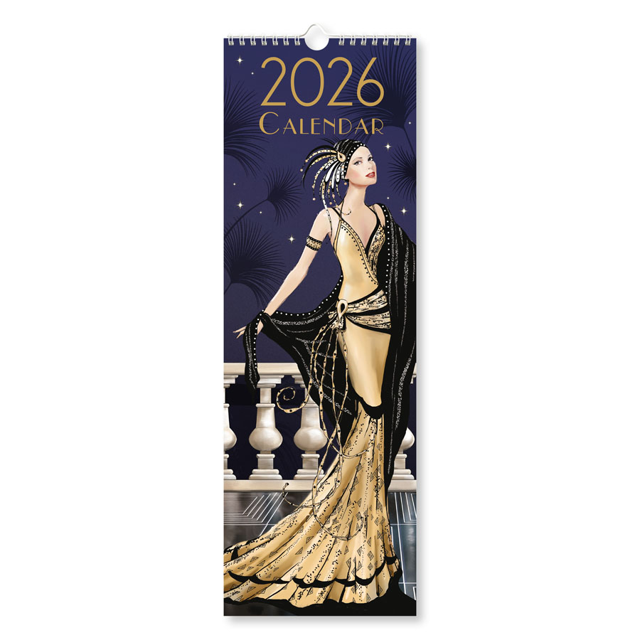 Calendar Slim Claire Coxon Art Deco 2027