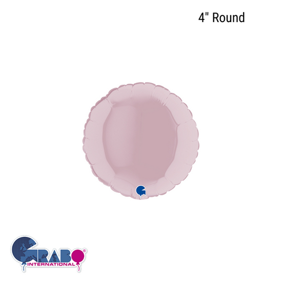 Grabo Foil Balloon Pastel Pink Round 4"