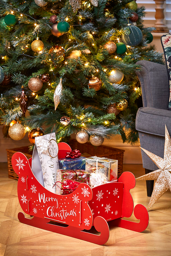 Gift Box Christmas Sleigh Large 48x46x28cm