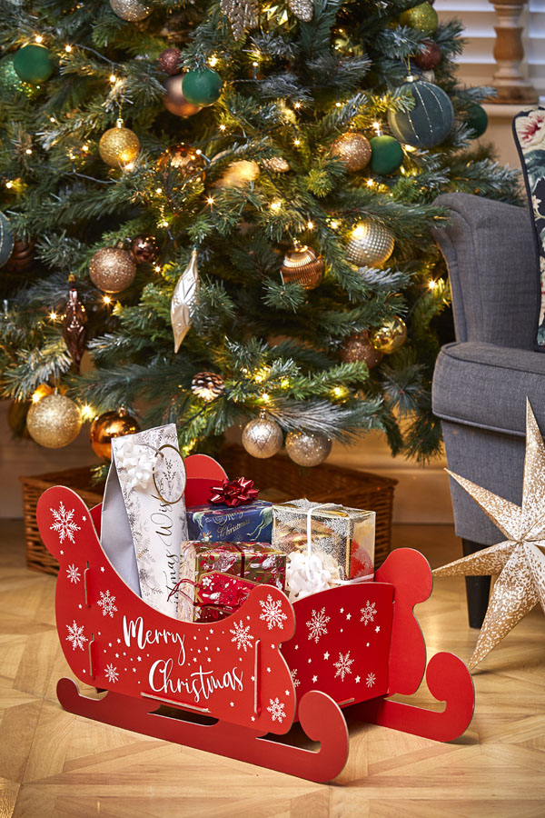 Gift Box Christmas Sleigh Large 48x46x28cm