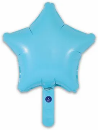 Oaktree 5 Pack Foil Balloon Matte Blue Star 9