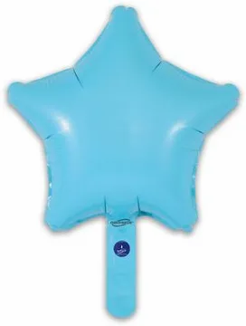 Oaktree 5 Pack Foil Balloon Matte Blue Star 9