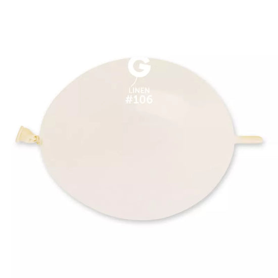 Gemar 100 Pack Latex Balloons Linen 6"