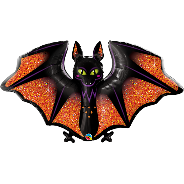 Foil Balloon 50" Shape Glitzy & Glam Bat