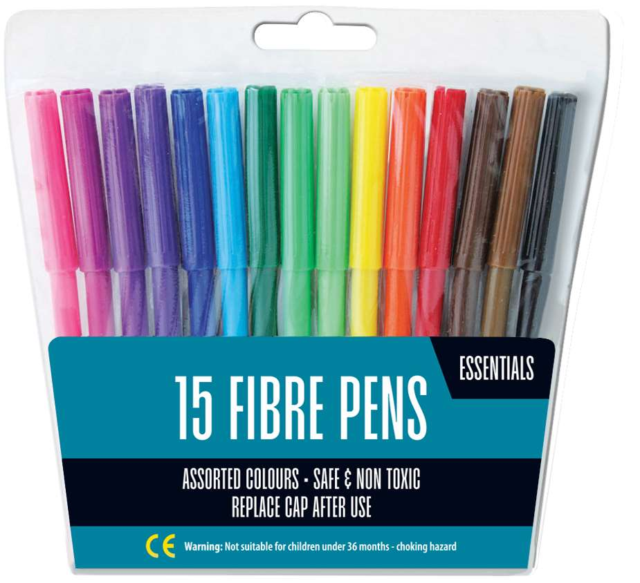 15pk Felt Tip Pen Marker