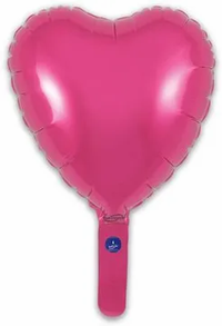 Oaktree 5 Pack Foil Balloon Pink Heart 9