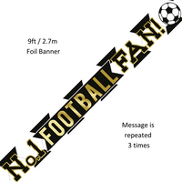 Sensations Banner No.1 Football Fan Black 9ft