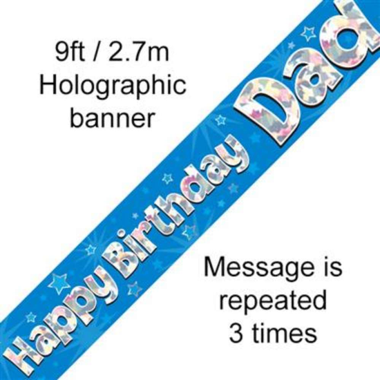 Oaktree Banner Birthday Dad Stars 9ft