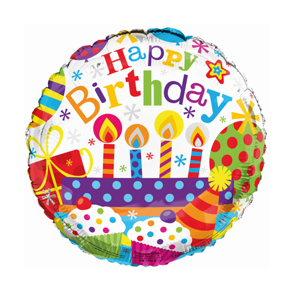 Simon ElvinBirthday Candles 18" Foil Balloon