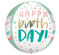 Anagram Happy Cake Day 15" Orbz Foil Balloon