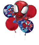 Anagram Spidey & Friends Foil Balloon Bouquet