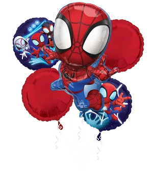 Anagram Spidey & Friends Foil Balloon Bouquet