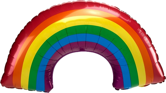 Anagram Foil Balloon Rainbow 34
