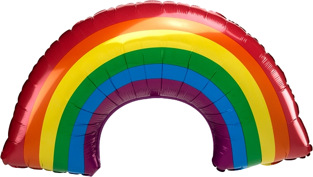 Anagram Foil Balloon Rainbow 34