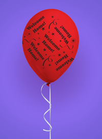 8pk Latex Balloons Welcome Home