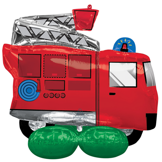 Fire Engine Truck 50" AirLoonz Foil Balloon