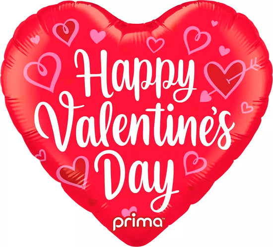 Prima Foil Balloon Heart Whimsy Hearts 18"