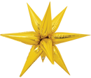 Prima Foil Balloon Gold Starburst 26"