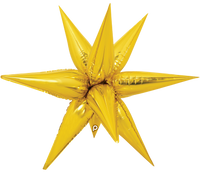 Prima Foil Balloon Gold Starburst 26"