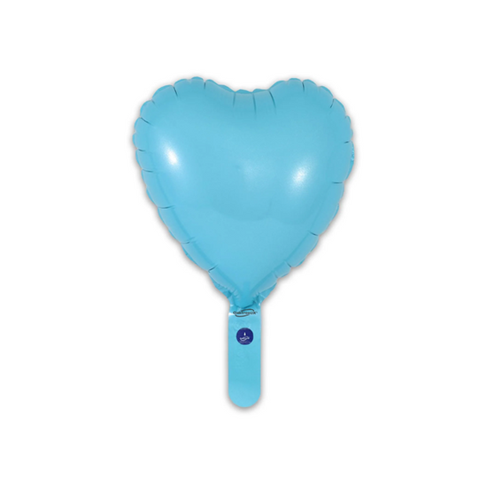 Oaktree Matt Light Blue Heart 9" Foil (Loose)