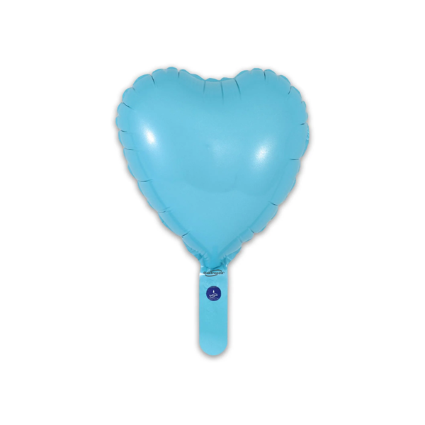 Oaktree Matt Light Blue Heart 9" Foil (Loose)