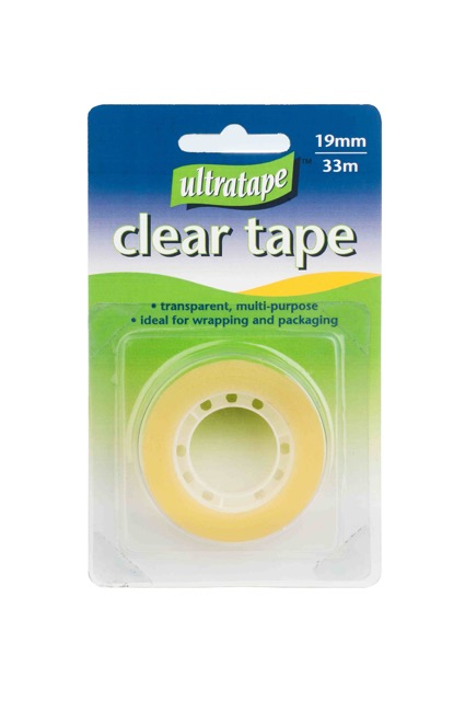 Ultratape Tape Clear 19mm x 33M
