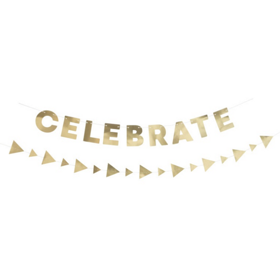 Unique Gold Celebrate Garland Decoration Set