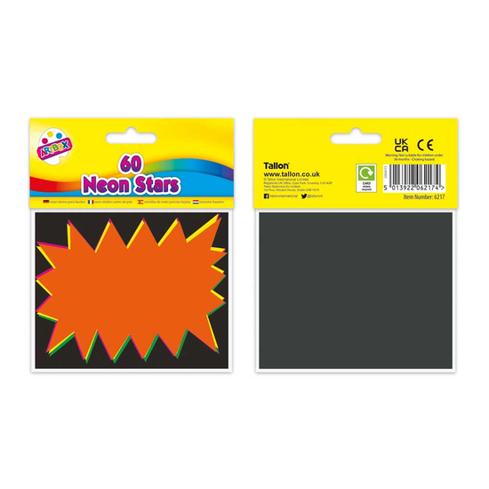 Fluorescent Flashes 10x7.5cm 20pk