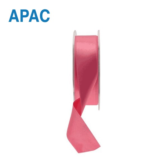 APAC Ribbon Satin Pink 25mm x 20M