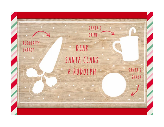 Gem Imports Snack Board For Santa 20x30cm