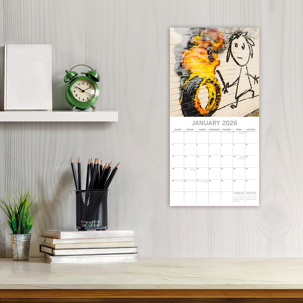 Gifted Stationery Calendar Urban Art 2027