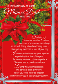 Xpress Yourself Memorial Christmas Mum & Dad 6pk