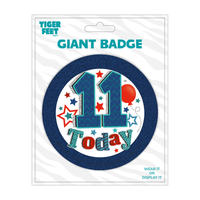 Big Badges Age 11 Male 6pk