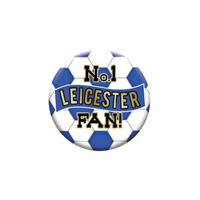 No.1 Leicester Fan 5.5cm Football Badge