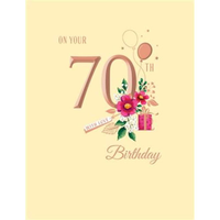 Regal 6 Pack Cards C50 Everyday Birthday Age 70