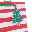 Tiger Feet Gift Bag Christmas Stripes Medium 12pk