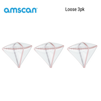 Rose Gold Trim Diamondz 15" Foil 3pk(Loose)