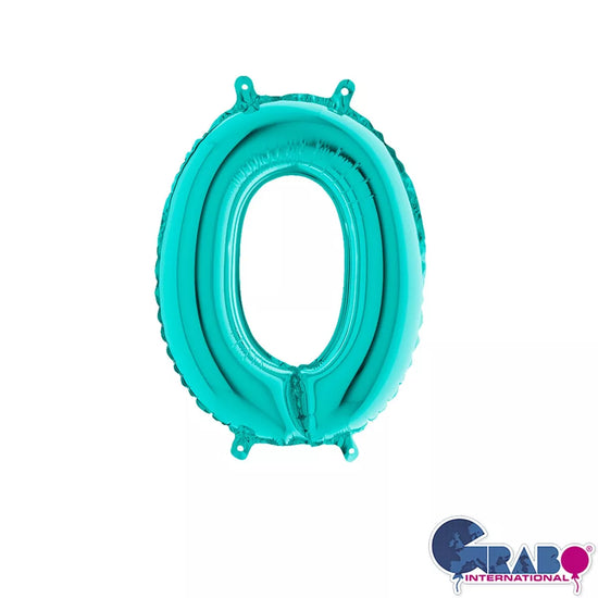 Grabo Foil Balloon Tiffany 14" Number 0
