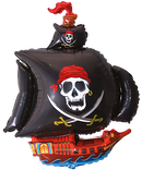 Blue Pirate Ship 15" Mini Shape Foil Balloon
