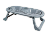 Dual Pet Bowl W/Stand