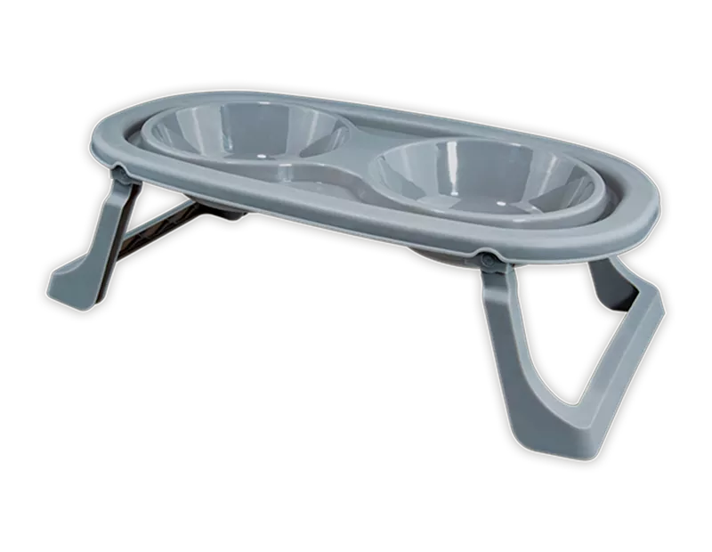 Dual Pet Bowl W/Stand